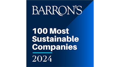 Avient award banner by Barron's